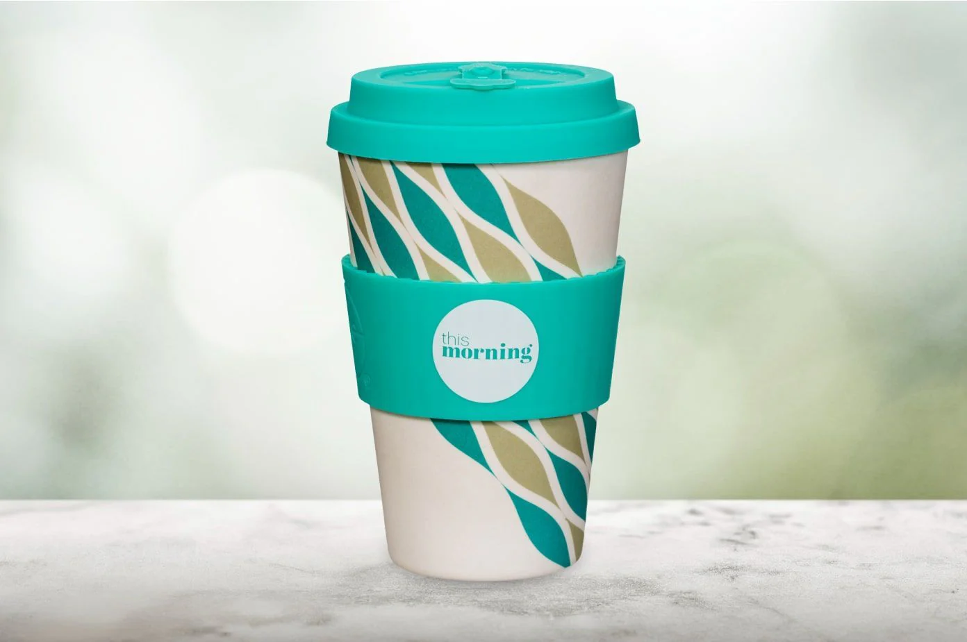 This Morning Reusable Cup - Teal - Image 4
